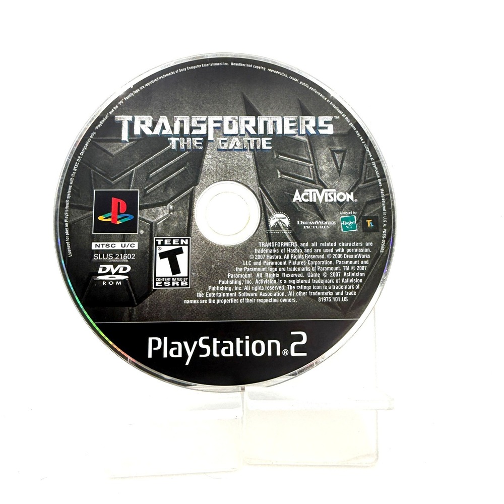 Activision Transformers The Game PS2 Silver 2007